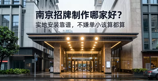 南宁招牌制作哪家好？实地安装靠谱，不嫌单小该算都算