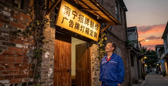 南宁招牌制作 广告牌灯箱定制 让小店的第一声吆喝更亮