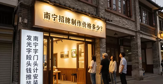 南宁招牌制作价格多少？发光字门头设计安装30年老店推荐