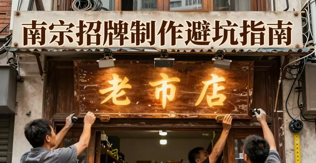 南宁招牌制作怎么选?发光字门头安装避坑指南