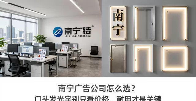 南宁广告公司怎么选？门头发光字别只看价格，耐用才是关键