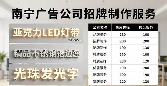 南宁广告公司 招牌制作 哪家好