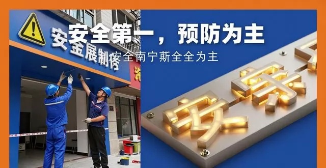 南宁招牌制作：门头灯箱、发光字，怎么选不踩坑？